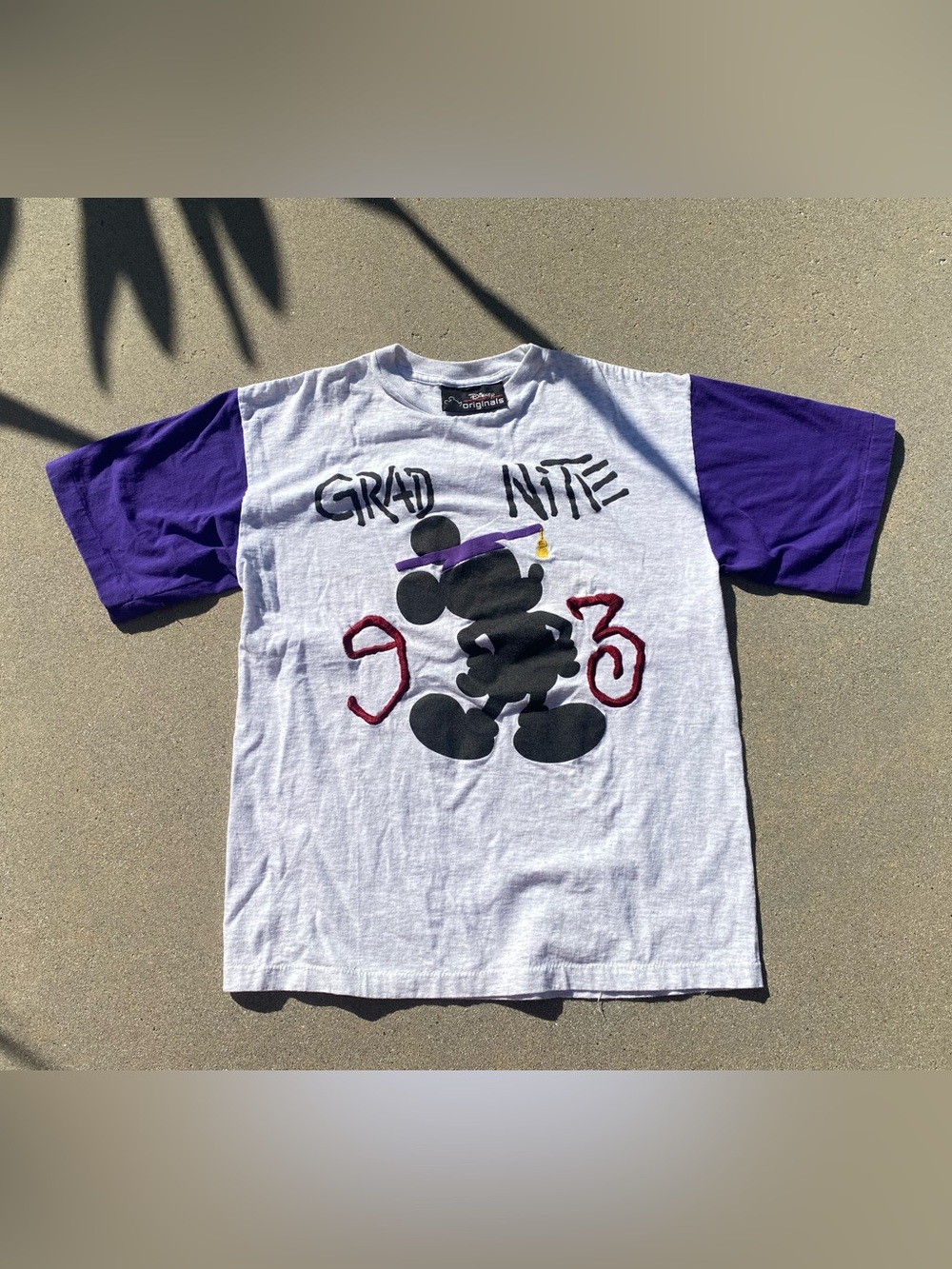 Vintage Mickey Mouse Disney 1993 Graduation Night T-shirt